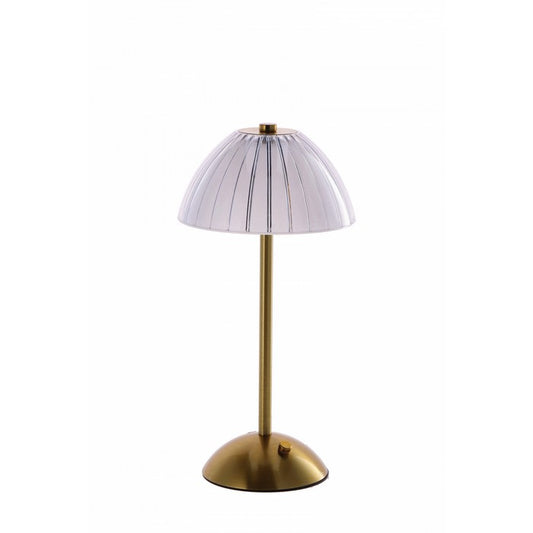 Lampada da tavolo touch ricaricabile in ferro dorato - Maija - AD TREND - 63845898027386