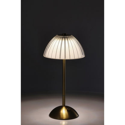 Lampada da tavolo touch ricaricabile in ferro dorato - Maija