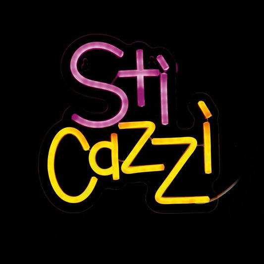 Insegna luminosa neon LED - Sti cazzi - AD TREND - 