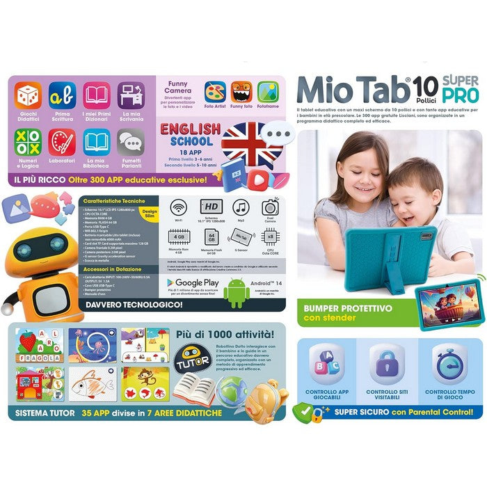 Hi Tech Educativo Mio Tab 10" Super Pro