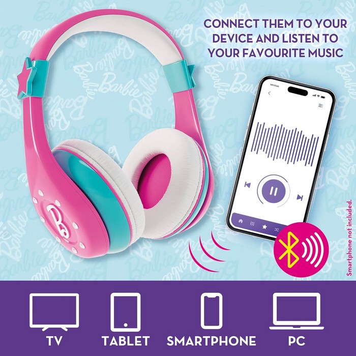 Barbie Fashion Headphone & Microphone Bluetooth cuffie con microfono