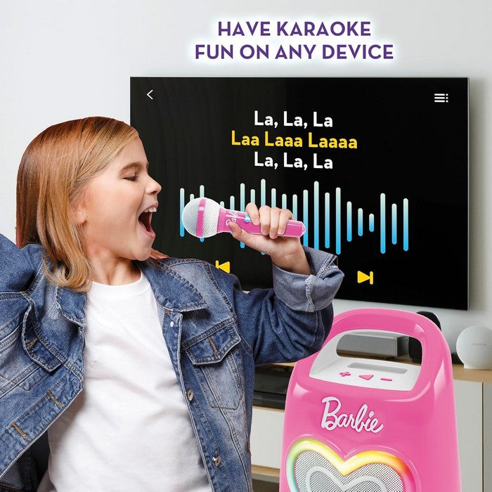 Barbie Party Speaker con microfono Bluetooth karaoke