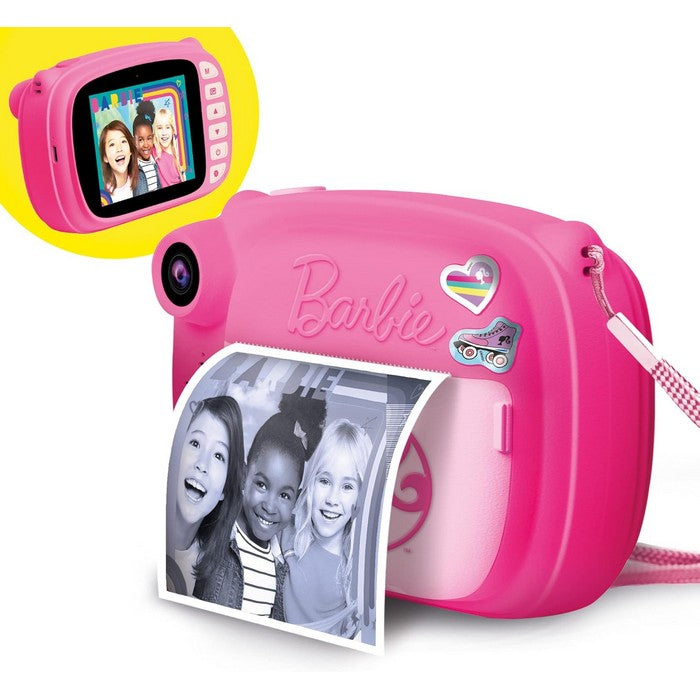 Barbie Print Cam fotocamera con LCD e stampa 180 foto