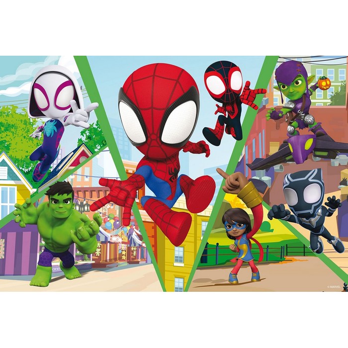 Marvel Spidey Amazing Friends Puzzle double face 24 pezzi