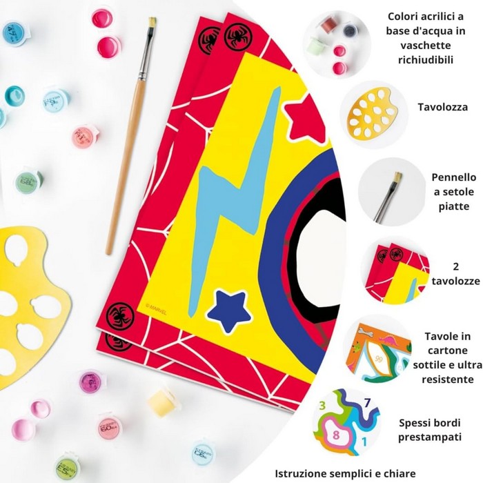 Creart kit 2 pittura per bambini Spidey