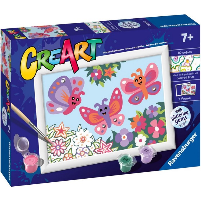 Creart kit pittura per bambini Farfalle
