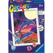 Creart kit pittura per bambini Delfini al Chiaro di Luna