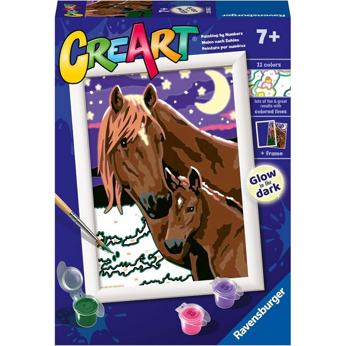 Creart kit pittura per bambini Cavalli, luna e stelle