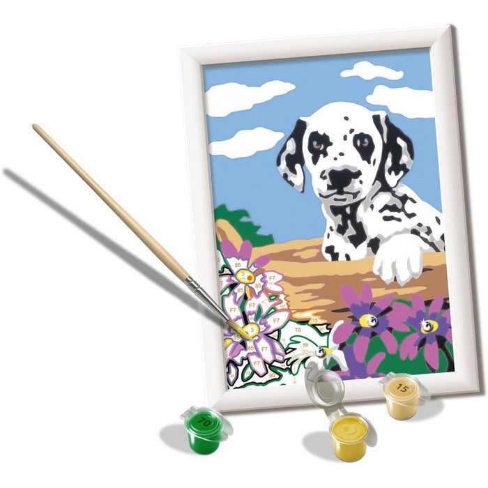 Creart kit pittura per bambini Dalmata con fiori
