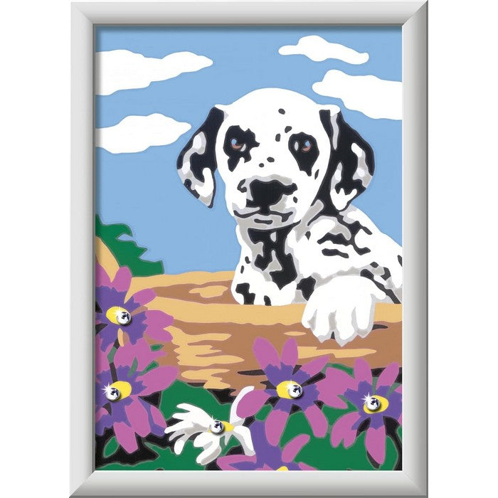 Creart kit pittura per bambini Dalmata con fiori