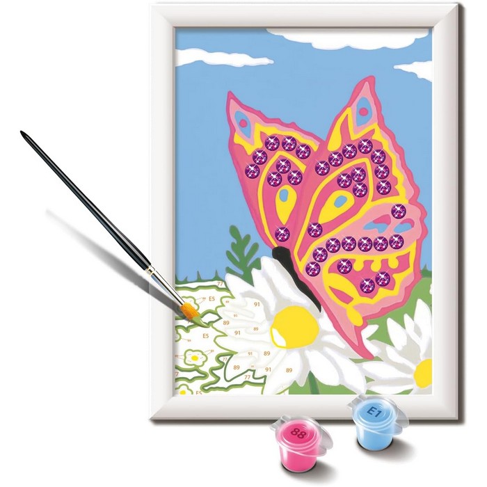 Creart kit pittura per bambini Farfalla scintillante