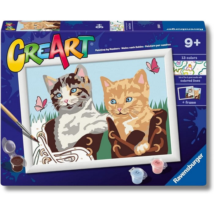 Creart kit pittura per bambini Gattini in stivaletti