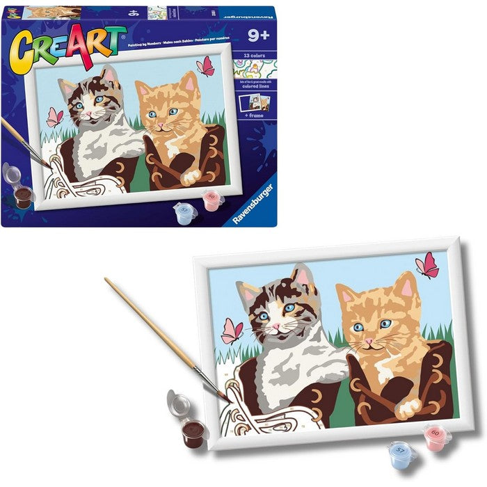 Creart kit pittura per bambini Gattini in stivaletti