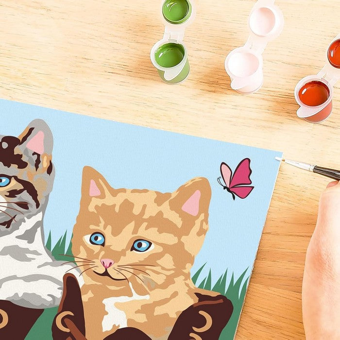 Creart kit pittura per bambini Gattini in stivaletti