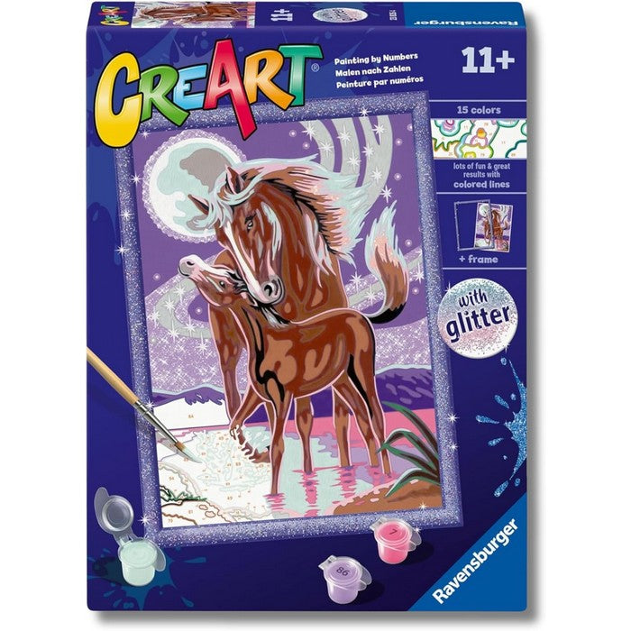 Creart kit pittura per bambini Giumenta con Puledro