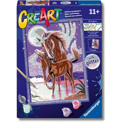Creart kit pittura per bambini Giumenta con Puledro