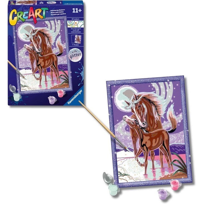 Creart kit pittura per bambini Giumenta con Puledro