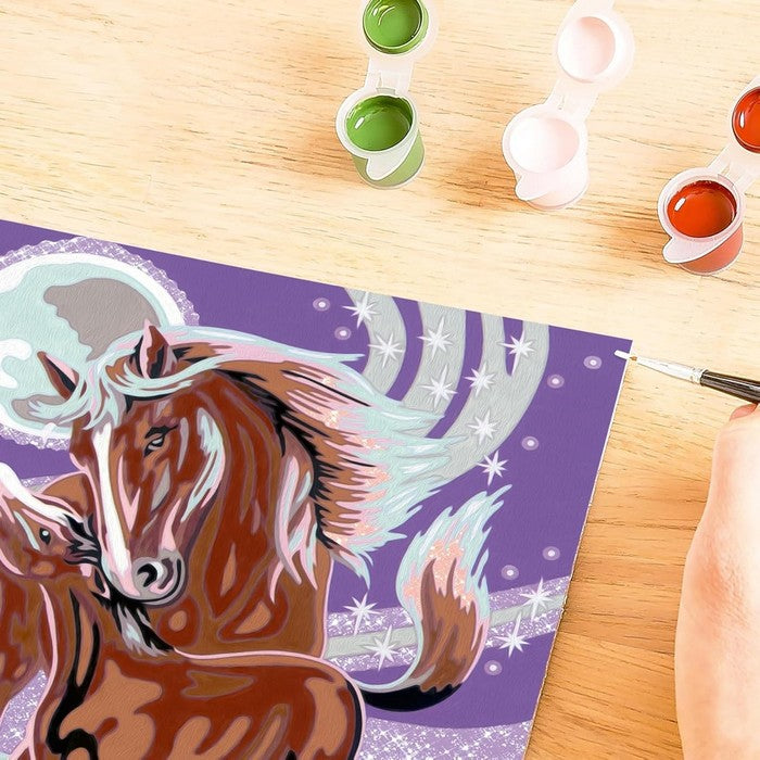 Creart kit pittura per bambini Giumenta con Puledro