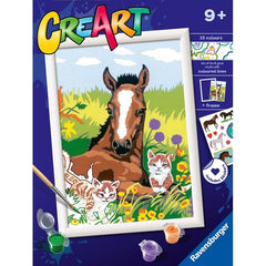 Creart kit pittura per bambini Puledro con gattini