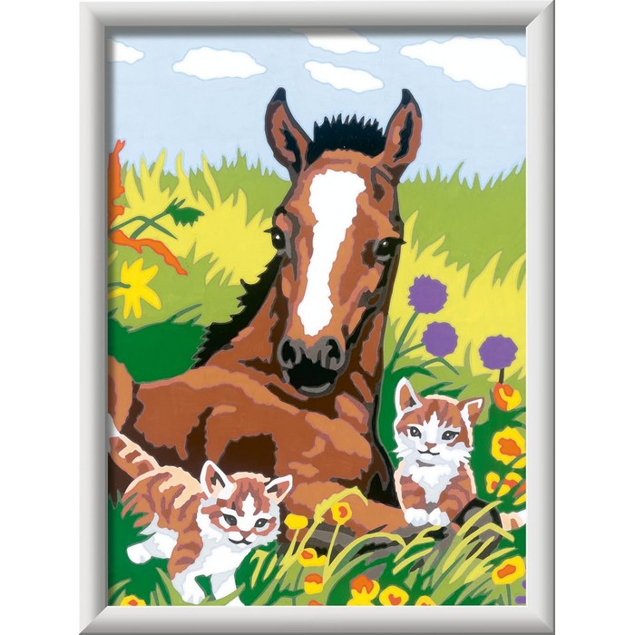 Creart kit pittura per bambini Puledro con gattini