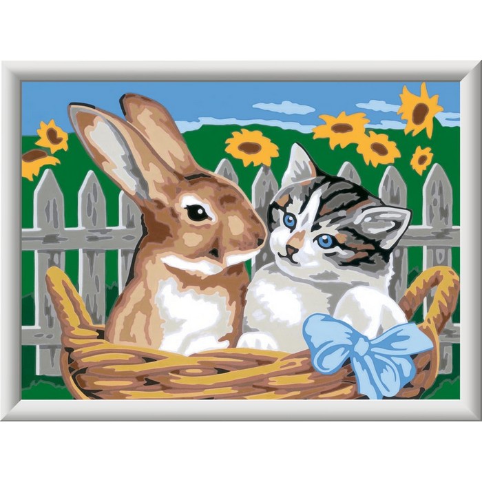 Creart kit pittura per bambini Amici nella cesta