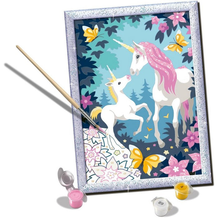 Creart kit pittura per bambini Unicorni con glitter