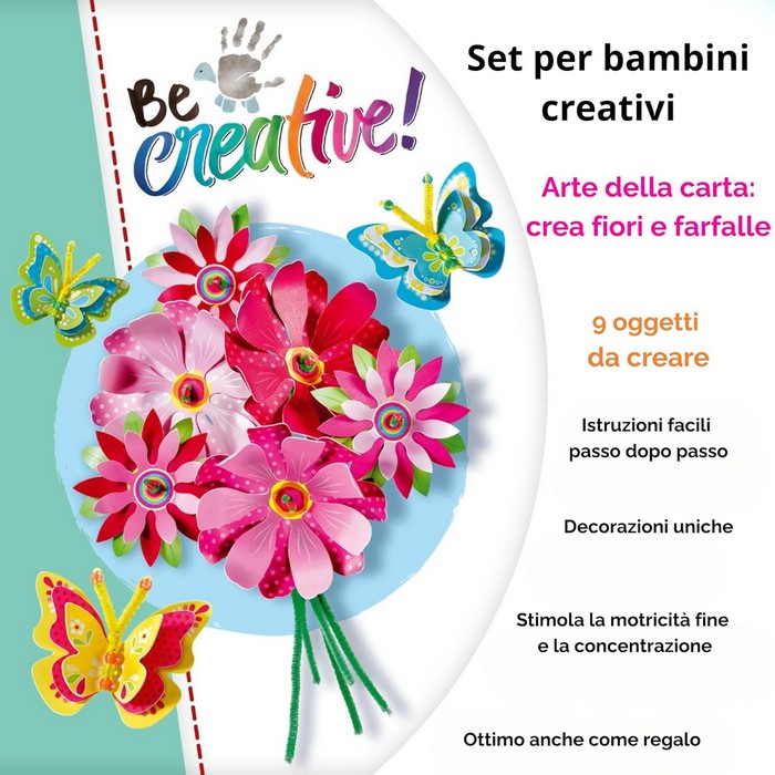 Be Creative Mini Paper Art Flower & Butterfly