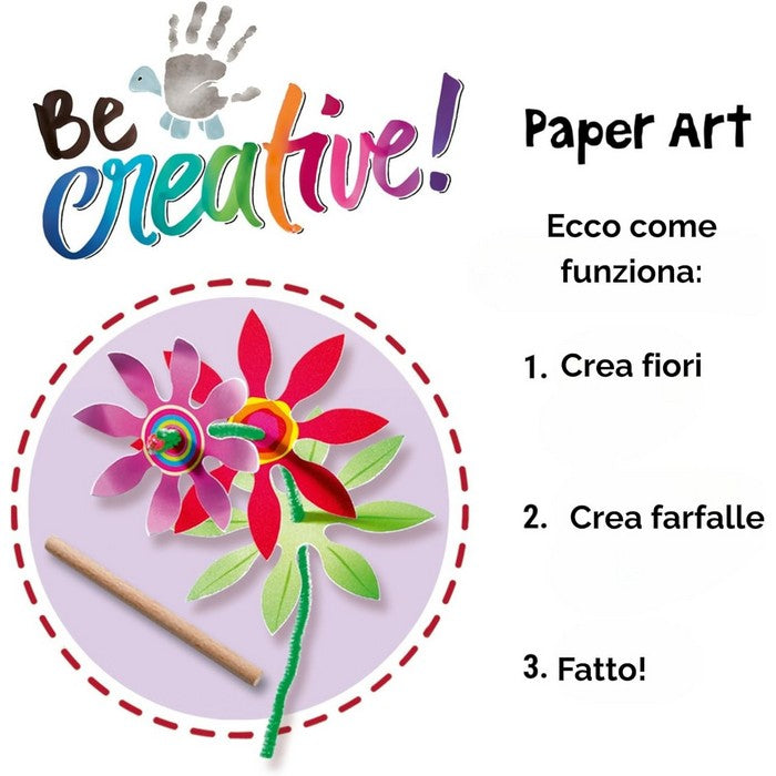 Be Creative Mini Paper Art Flower & Butterfly