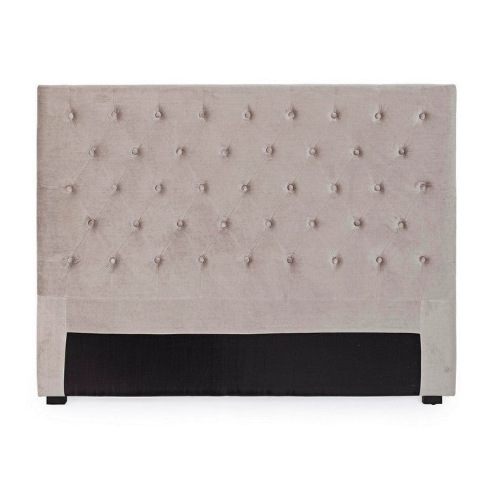 Testiera per letto grigio chiaro in velluto - Caspar - BIZZOTTO - 63738830619002