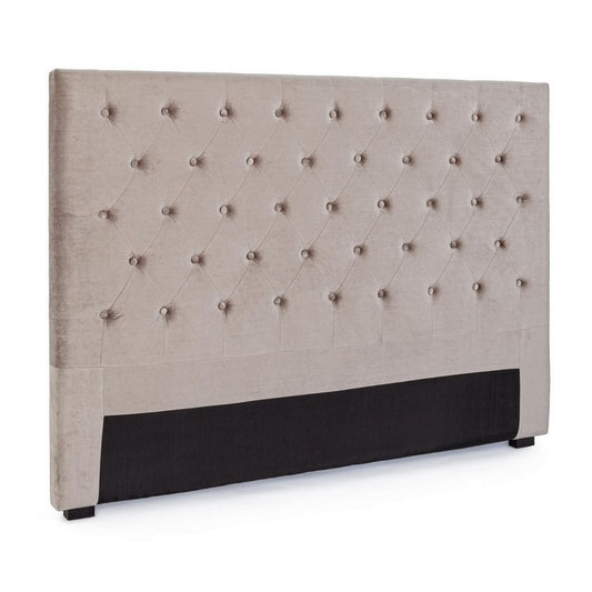Testiera per letto grigio chiaro in velluto - Caspar - BIZZOTTO - 63738830684538