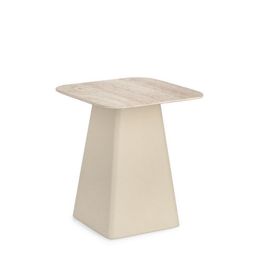 Tavolino quadrato con piano in ceramica travertino - Hardy - BIZZOTTO - 63738831798650