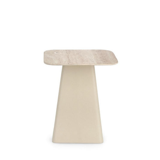 Tavolino quadrato con piano in ceramica travertino - Hardy - BIZZOTTO - 63738831798650