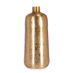 Vaso a forma di bottiglia dorata 44 cm - Varansi
