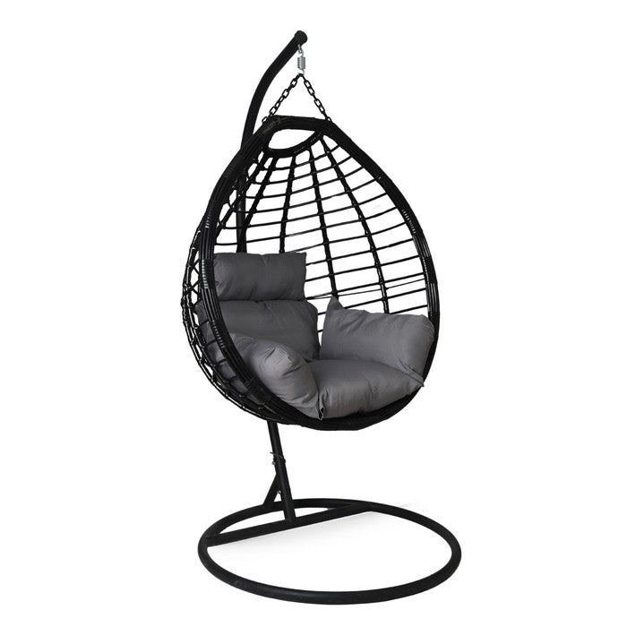 Divani angolari da giardino con cuscini 2 pz rattan sintetico nero Divani angolari da giardino con cuscini 2 pz rattan sintetico nero