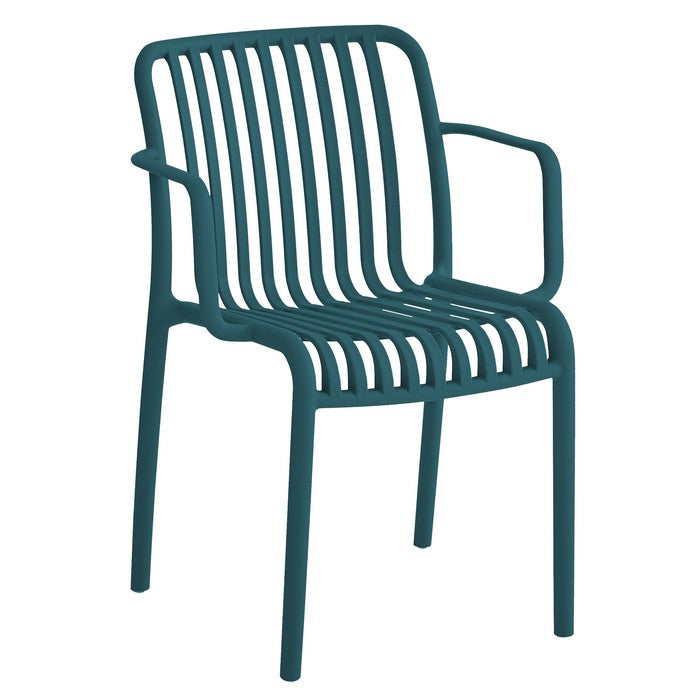 Poltrona da giardino con doghe impilabile in polipropilene anti-uv - Gardenia