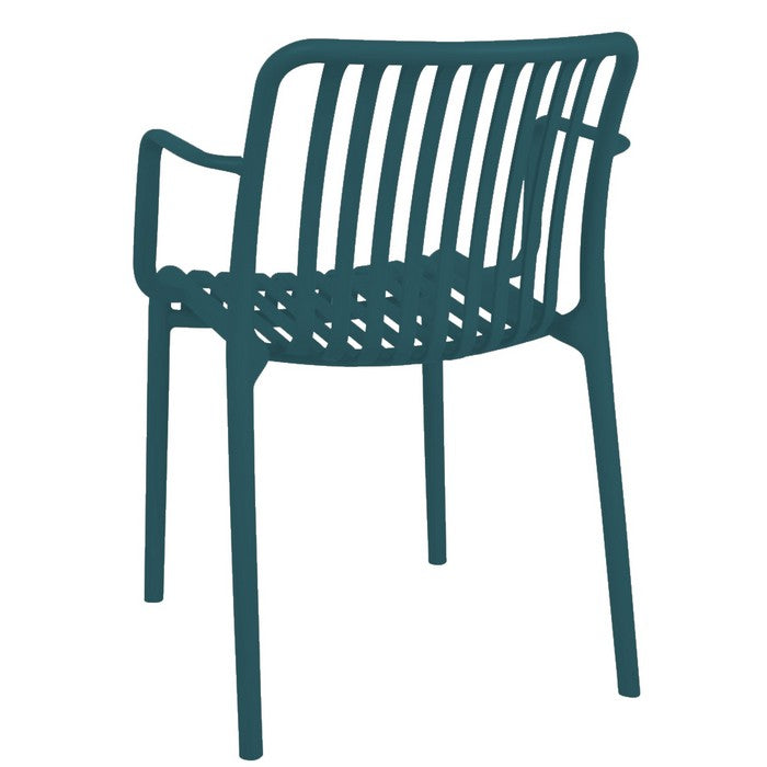 Poltrona da giardino con doghe impilabile in polipropilene anti-uv - Gardenia