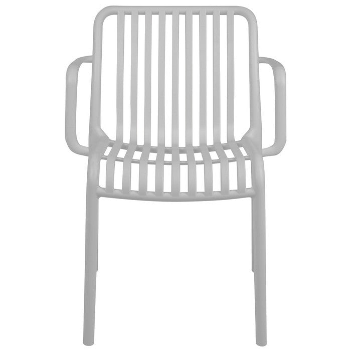 Poltrona da giardino con doghe impilabile in polipropilene anti-uv - Gardenia