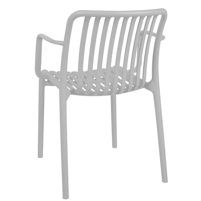 Poltrona da giardino con doghe impilabile in polipropilene anti-uv - Gardenia