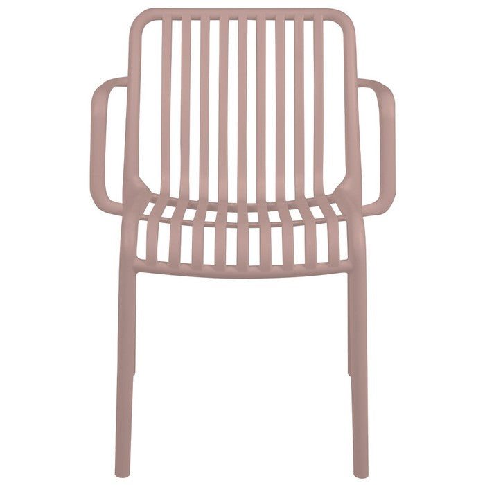 Poltrona da giardino con doghe impilabile in polipropilene anti-uv - Gardenia