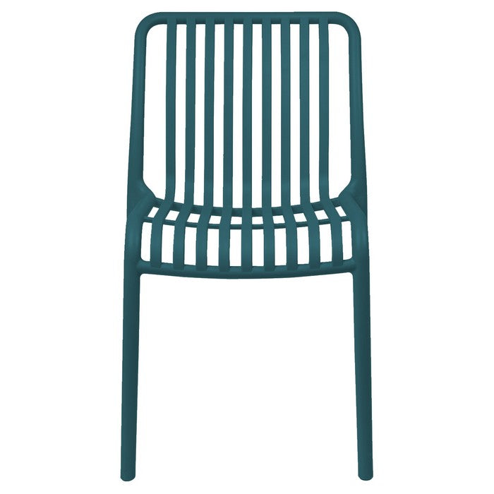 Sedia da giardino con doghe impilabile in polipropilene anti-uv - Gardenia