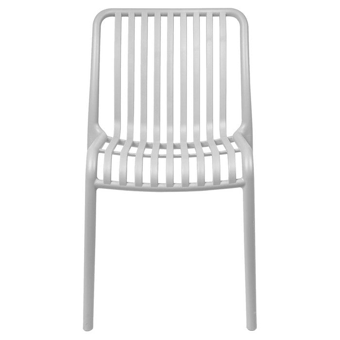 Sedia da giardino con doghe impilabile in polipropilene anti-uv - Gardenia