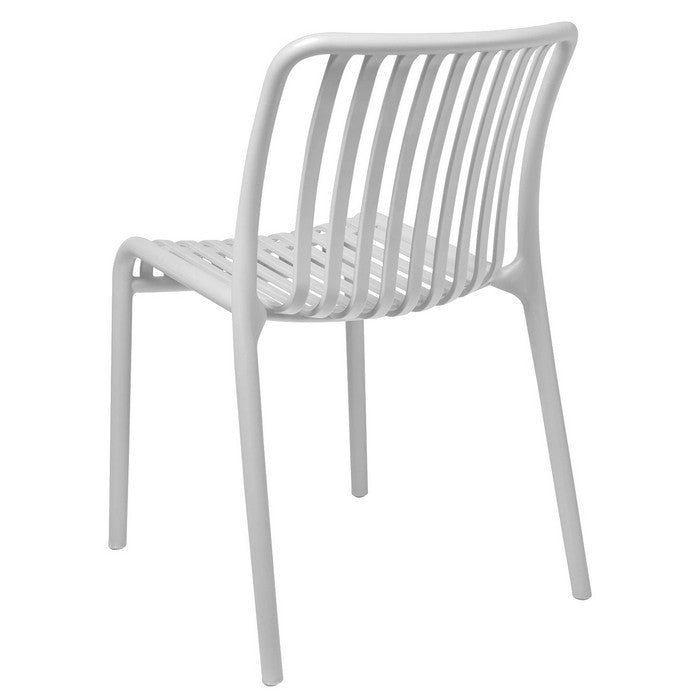 Sedia da giardino con doghe impilabile in polipropilene anti-uv - Gardenia