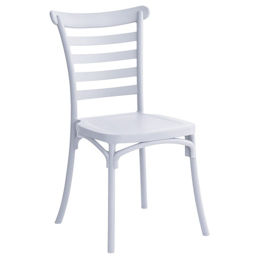 Set 6 sedie bistrot impilabili in polipropilene anti-uv - Riviera - BEST - 63747454239098