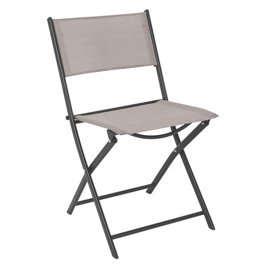 Set 4 sedie da giardino pieghevoli in metallo e textilene - BEST - 63819678351738