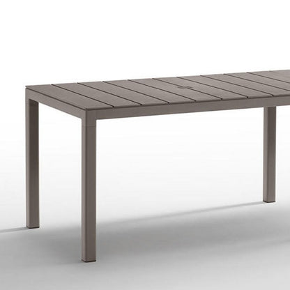 Tavolo da giardino in polipropilene con doghe 2 configurazioni - King Double
