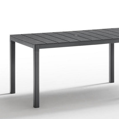 Tavolo da giardino in polipropilene con doghe 2 configurazioni - King Double