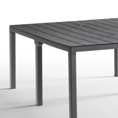 Tavolo da giardino in polipropilene con doghe 2 configurazioni - King Double