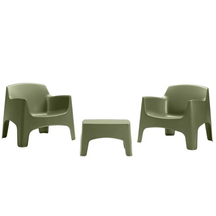 Set da giardino in polipropilene con 2 poltrone e tavolino - Ibiza Terrace - BICA - 65540957897082