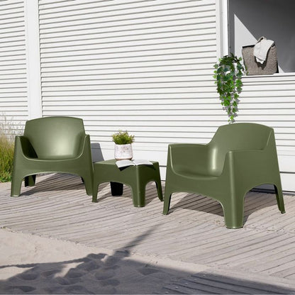 Set da giardino in polipropilene con 2 poltrone e tavolino - Ibiza Terrace