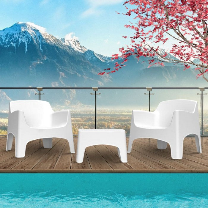 Set da giardino in polipropilene con 2 poltrone e tavolino - Ibiza Terrace - BICA - 64043919868282